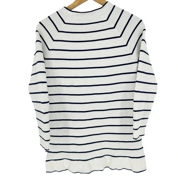 French Connection Ribbed cotton nautical sailor sweater - Picture 2 of 8